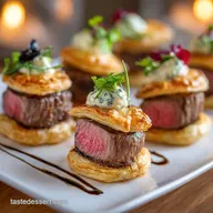 Mini Beef Wellington Bites Elegant Appetizers with Flaky Puff Pastry