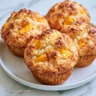 Peach Muffins in 35 Minutes