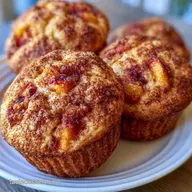 Peach Yogurt Muffins in 40 Minutes
