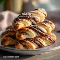 Nutella Pastry Twists in 25 Minutes | Crispy Baked