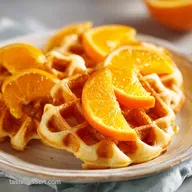 Orange Cinnamon Waffles: Light and Crispy