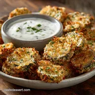 Oven Fried Pickles and Herb Ranch Dip Crispy, Guilt-Free Snack