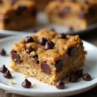Chewy Peanut Butter Banana Chocolate Chip Oatmeal Bars