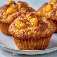 Peach Cobbler Dessert Muffins: Tender