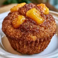 Peach Cobbler Muffins for 12 Servings