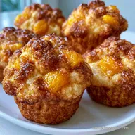 Peach Muffin Tops in 40 Minutes