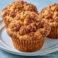 Peach Pecan Muffins in 40 Minutes