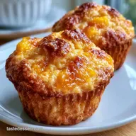 Peach Yogurt Muffins for 12 Servings