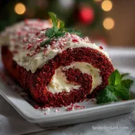 Recipe Peppermint Red Velvet Cake Roll: Holiday Magic Made Easy