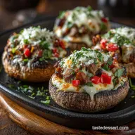 The Ultimate Keto Philly Cheesesteak Stuffed Portobello Mushrooms