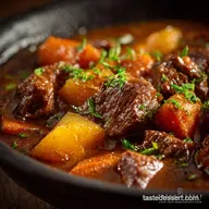 Proper Slow Cooker Beef Stew Recipe Rich Gravy Tender Meat