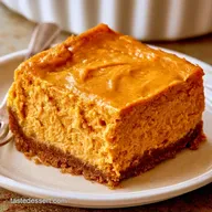 Pumpkin Cheesecake Bars with Gingersnap