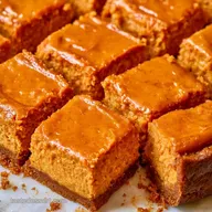 Pumpkin Cheesecake Bars for 24 Squares