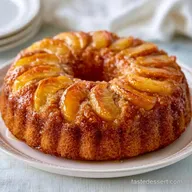 Quick Canned Peach Cake for 12 Servings