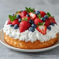 Quick Patriotic Cake Recipe: Fluffy