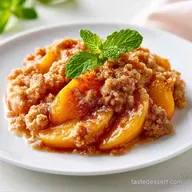 Quick Peach Crisp Recipe for 8 Servings