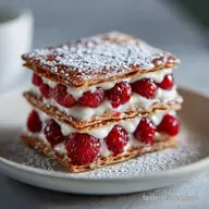 Raspberry Mille Feuille Cookies in 55 Minutes