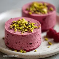 Raspberry Pistachio Mousse Cakes for 8