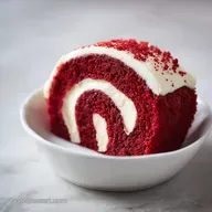 Red Velvet Cake Roll for 10 Servings