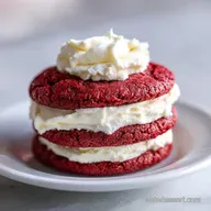 Red Velvet Cookie with Cream Cheese Frosting in 30 Min