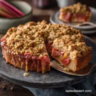 Rhubarb Cake: The Great British Custard Crumble Recipe