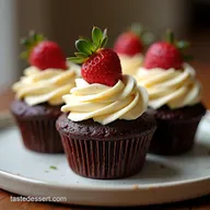 Decadent Cream Filled Chocolate Cupcakes with Silky Vanilla Core