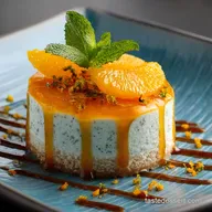 Orange Curacao Mousse Cake: Zesty Riviera Dessert