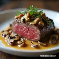 Foolproof Oven Roasted Beef Tenderloin with Mushroom Sauce