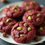 Chewy Ruby Chocolate and Pistachio Cookies Recipe