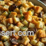 My Family's Favorite Sourdough Stuffing Recipe with Herbs & Chestnuts