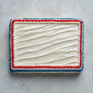 Simple Flag Cake Design for 16 Servings