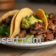 Delicious Beef Flap Meat Tacos with Avocado-Cilantro Sauce