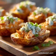Skinny Buffalo Chicken Potato Skins: Healthy Party Food Hero