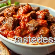 My Grandmother's Easy Slow Cooker Beef with Rich Tomato Sauce