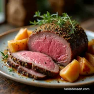 Tender SlowRoasted Prime Rib with GarlicHerb Crust