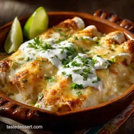 Sour Cream Chicken Enchiladas - The Best Creamy White Sauce Recipe