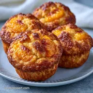 Sour Cream Peach Muffins in 40 Minutes