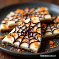 Easy Halloween Spiderweb Bark My GoTo Party Dessert