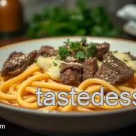Steakhouse Pasta: Easy Pasta with Steak in Garlic Butter