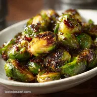 sticky maple soy roasted brussels sprouts roasted Best Sticky Side Dish