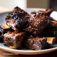 Sticky & Spicy boneless beef ribs: Slow Cooker or Oven!