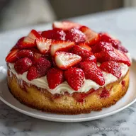 Strawberry Earthquake Cake Recipe for 15 Servings