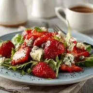 Strawberry and Gorgonzola Salad with Poppy Seed Dr 15-Minute Easy Recipe