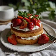 Strawberry Sponge Cake Ready in 30 Min