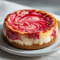 Strawberry Swirl Cheesecake Recipe in 1 Hr 20 Mins