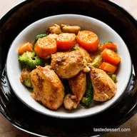 Summer Crockpot Honey Garlic Chicken Easy Veggie Dinner