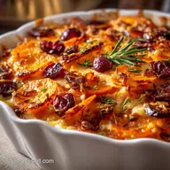 Sweet Potato Cranberry Gratin Creamy Holiday Gratin Recipe