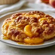 Sweet Sliced Peach Dessert: 8 Servings