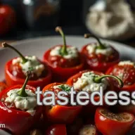 Stuffed Cherry Peppers: A Sweet & Spicy Antipasto Bite!
