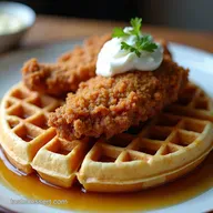 The Colonels Day Off Crispy Southern Fried Chicken Waffles